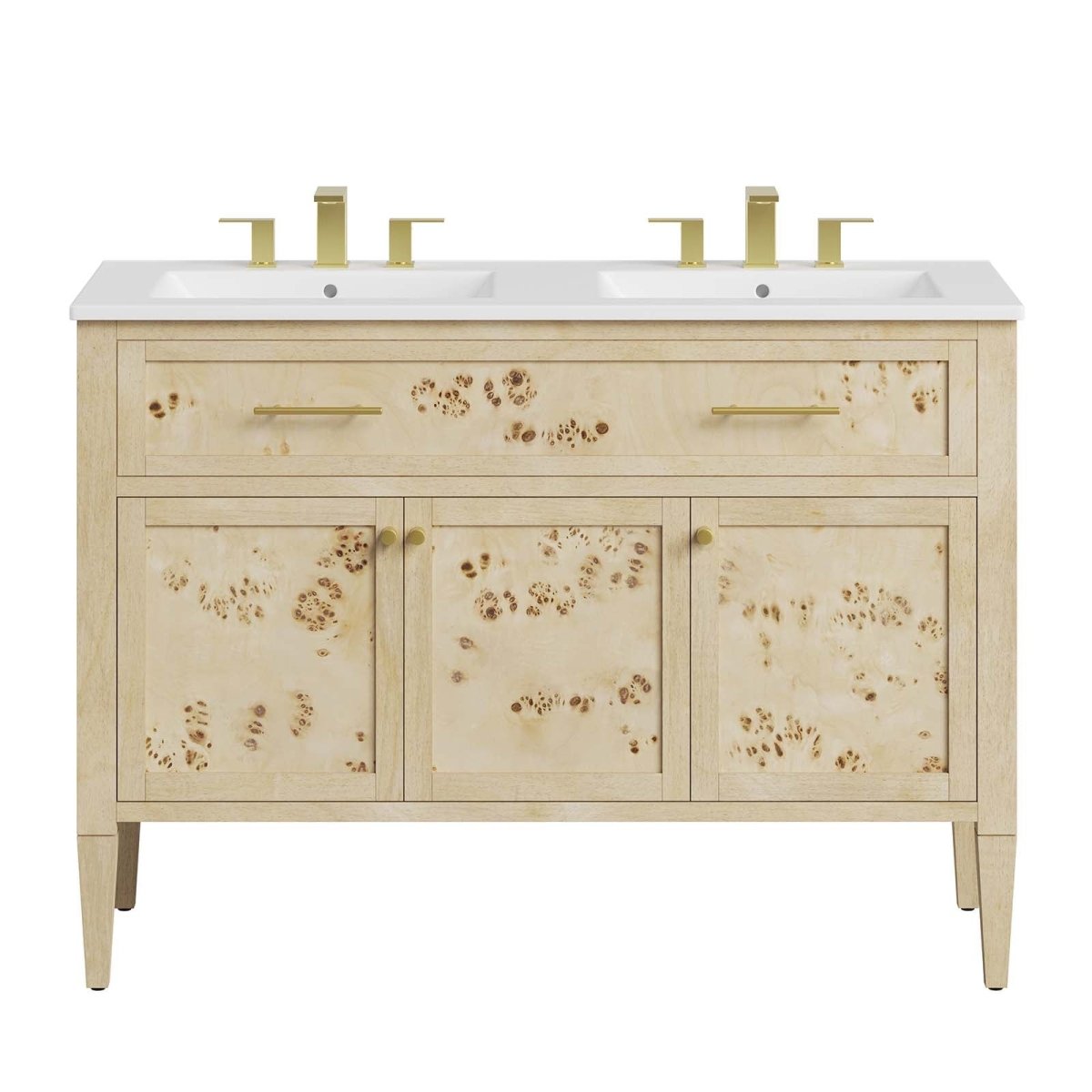 Elysian 48" Double Sink Bathroom Vanity - BUILDMYPLACE