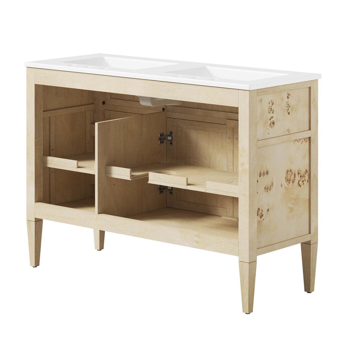 Elysian 48" Double Sink Bathroom Vanity - BUILDMYPLACE