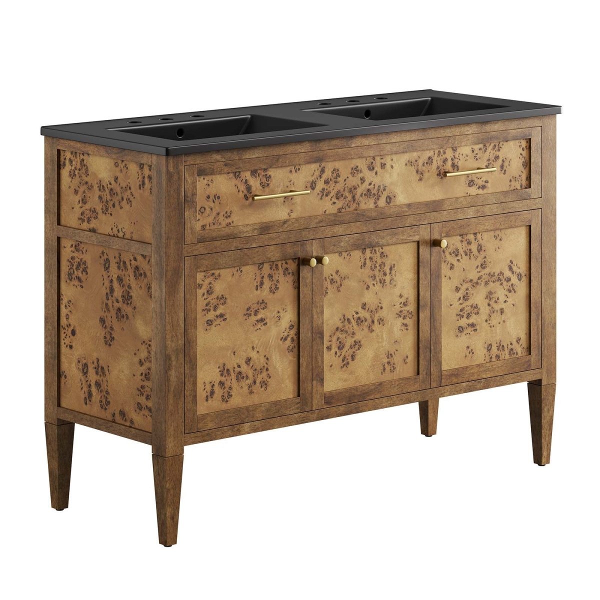 Elysian 48" Wood Double Sink Bathroom Vanity - BUILDMYPLACE