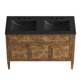 Elysian 48" Wood Double Sink Bathroom Vanity - BUILDMYPLACE