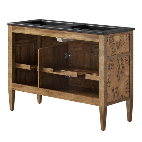 Elysian 48" Wood Double Sink Bathroom Vanity - BUILDMYPLACE