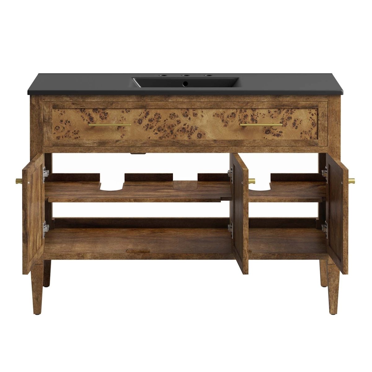 Elysian 48" Wood Single Sink Bathroom Vanity - BUILDMYPLACE