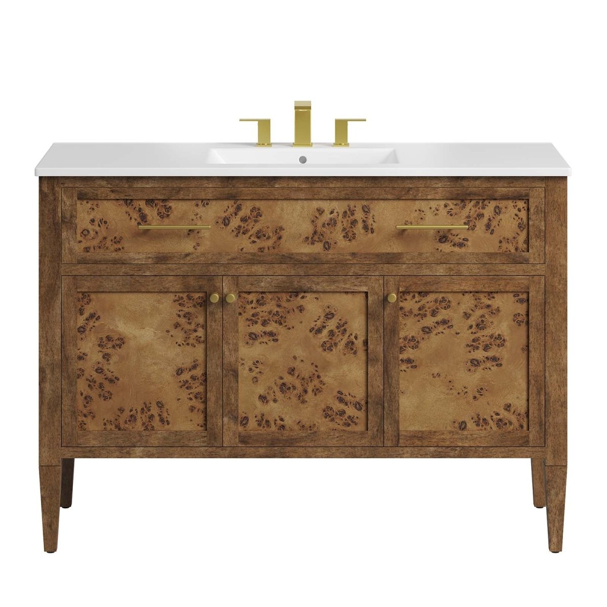 Elysian 48" Wood Single Sink Bathroom Vanity - BUILDMYPLACE