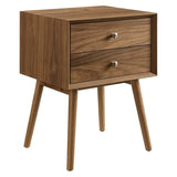 Ember Wood Nightstand With USB Ports - BUILDMYPLACE