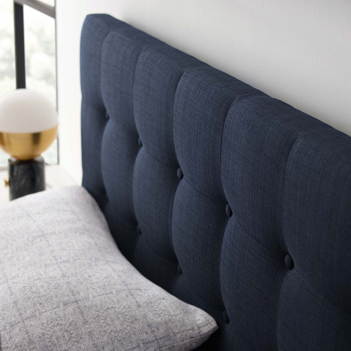 Emily Queen Upholstered Fabric Headboard - BUILDMYPLACE