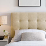Emily Queen Upholstered Fabric Headboard - BUILDMYPLACE