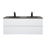 Emily Wall Mounted Vanity - White with Reinforced Sink - BUILDMYPLACE