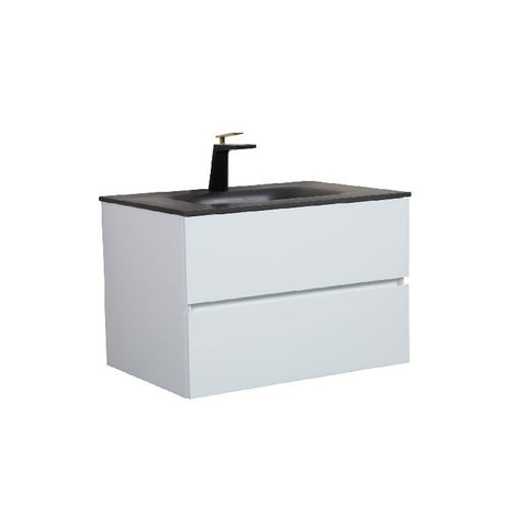 Emily Wall Mounted Vanity - White with Reinforced Sink - BUILDMYPLACE