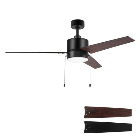 EMPIRE 52 inch 3 - Blade Ceiling Fan with LED Light & Pull Chain - LEDMyPlace