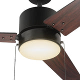 EMPIRE 52 inch 3 - Blade Ceiling Fan with LED Light & Pull Chain - LEDMyPlace