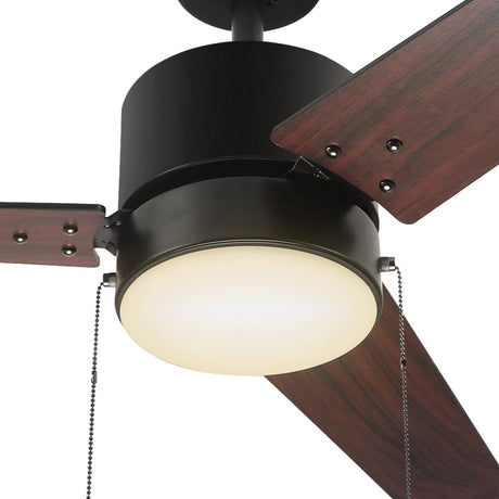 EMPIRE 52 inch 3 - Blade Ceiling Fan with LED Light & Pull Chain - LEDMyPlace