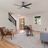 EMPIRE 52 inch 4 - Blade Ceiling Fan with LED Light & Pull Chain - LEDMyPlace