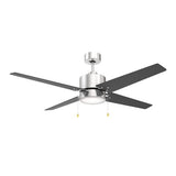 EMPIRE 52 inch 4 - Blade Ceiling Fan with LED Light & Pull Chain - LEDMyPlace