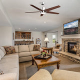 EMPIRE 52 inch 5 - Blade Ceiling Fan with LED Light & Pull Chain - LEDMyPlace