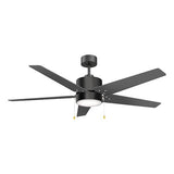 EMPIRE 52 inch 5 - Blade Ceiling Fan with LED Light & Pull Chain - LEDMyPlace