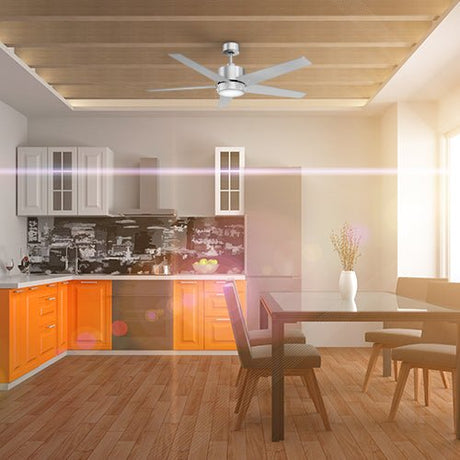 EMPIRE 52 inch 5 - Blade Ceiling Fan with LED Light & Pull Chain - LEDMyPlace