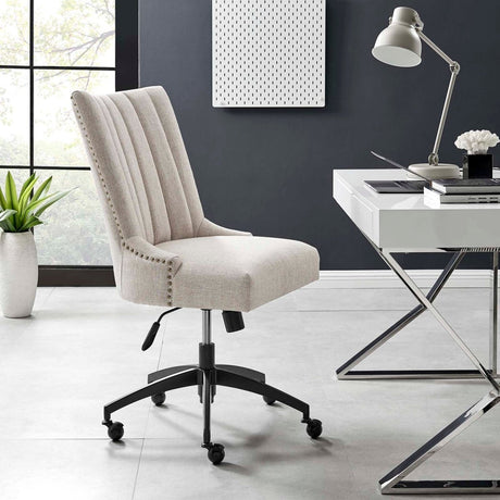 Empower Channel Tufted Fabric Office Chair - BUILDMYPLACE