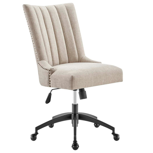 Empower Channel Tufted Fabric Office Chair - BUILDMYPLACE