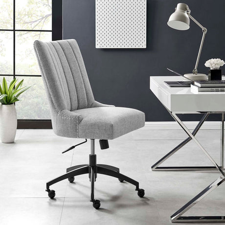 Empower Channel Tufted Fabric Office Chair - BUILDMYPLACE