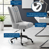 Empower Channel Tufted Fabric Office Chair - BUILDMYPLACE