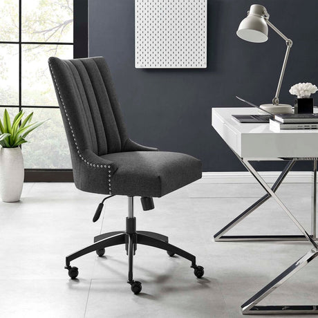 Empower Channel Tufted Fabric Office Chair - BUILDMYPLACE