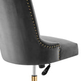 Empower Channel Tufted Performance Velvet Office Chair - BUILDMYPLACE