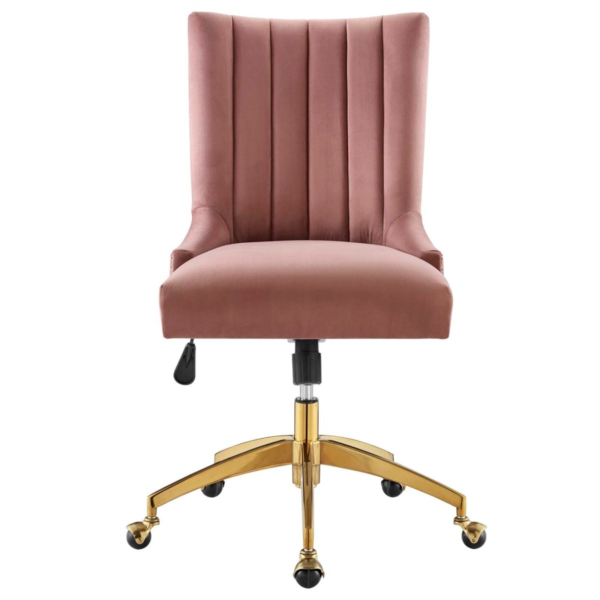 Empower Channel Tufted Performance Velvet Office Chair - BUILDMYPLACE