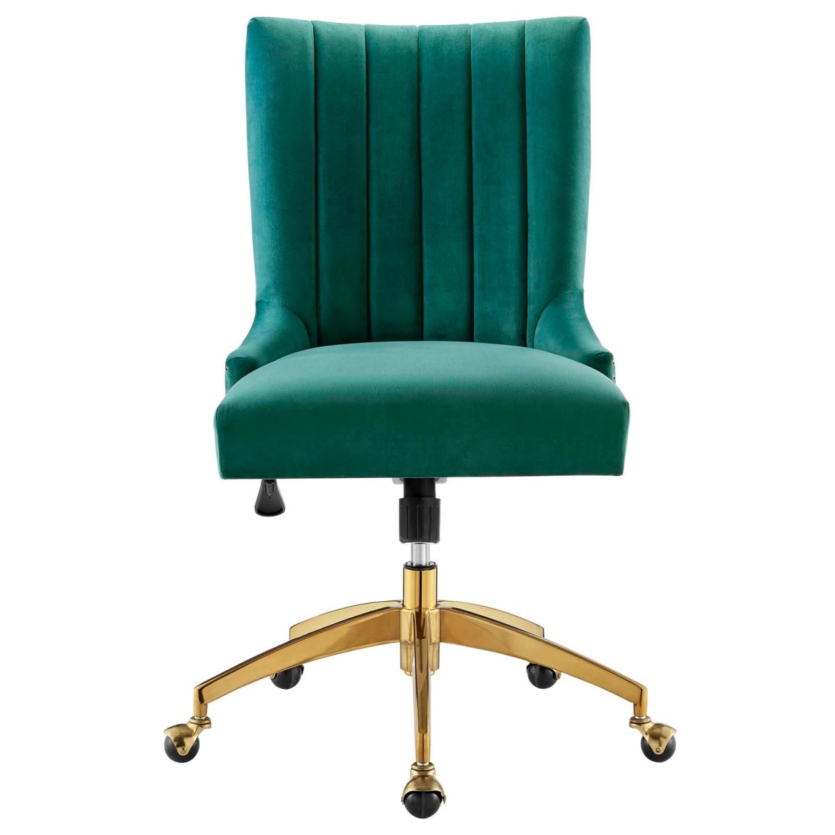 Empower Channel Tufted Performance Velvet Office Chair - BUILDMYPLACE