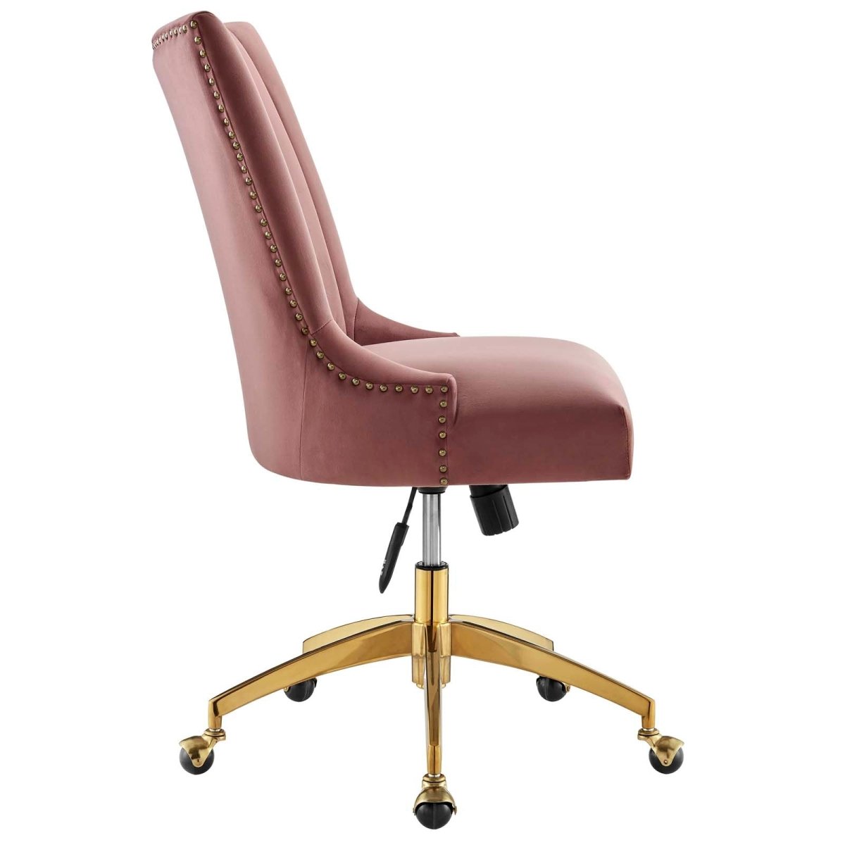 Empower Channel Tufted Performance Velvet Office Chair - BUILDMYPLACE