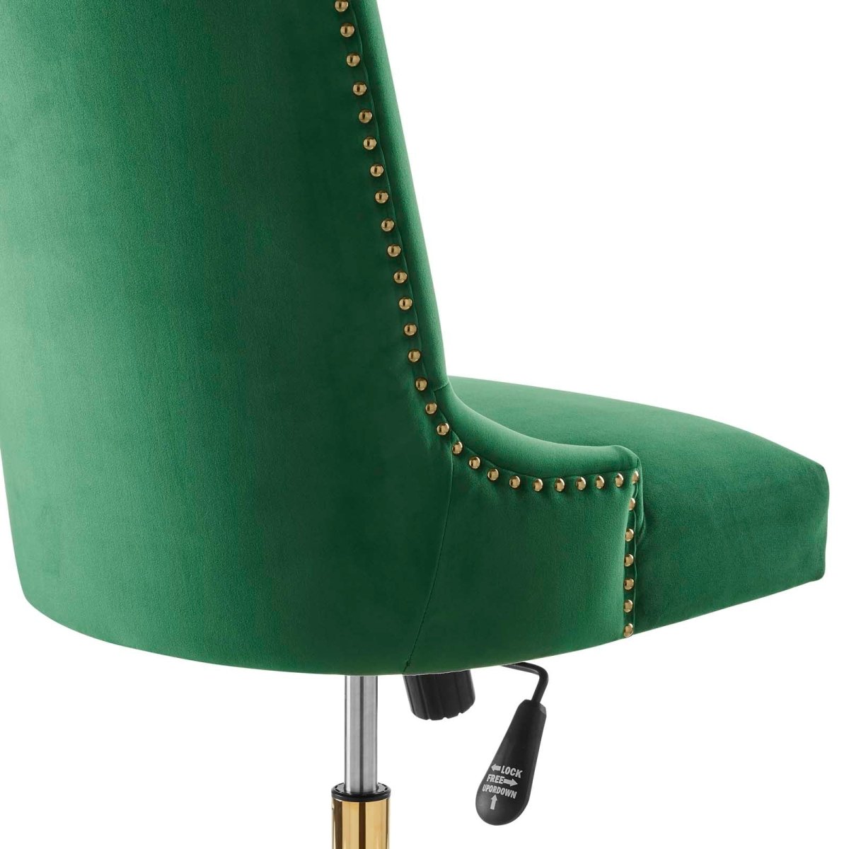 Empower Channel Tufted Performance Velvet Office Chair - BUILDMYPLACE