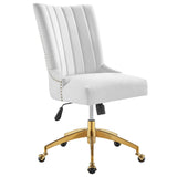 Empower Channel Tufted Performance Velvet Office Chair - BUILDMYPLACE