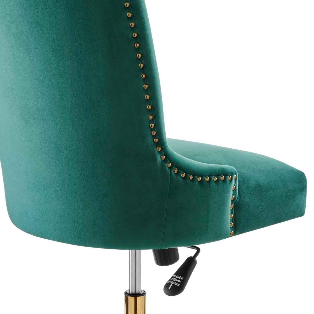 Empower Channel Tufted Performance Velvet Office Chair - BUILDMYPLACE