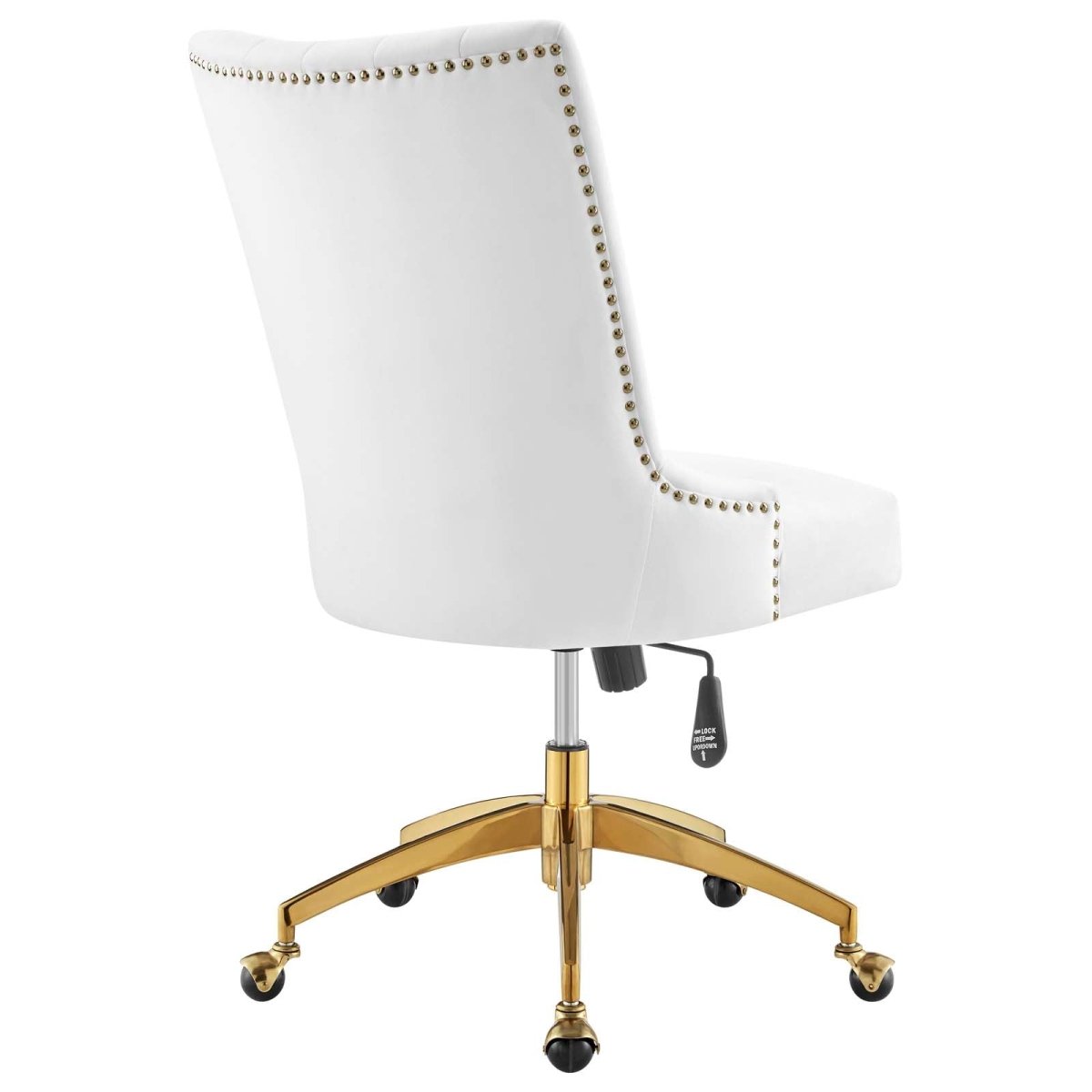 Empower Channel Tufted Performance Velvet Office Chair - BUILDMYPLACE