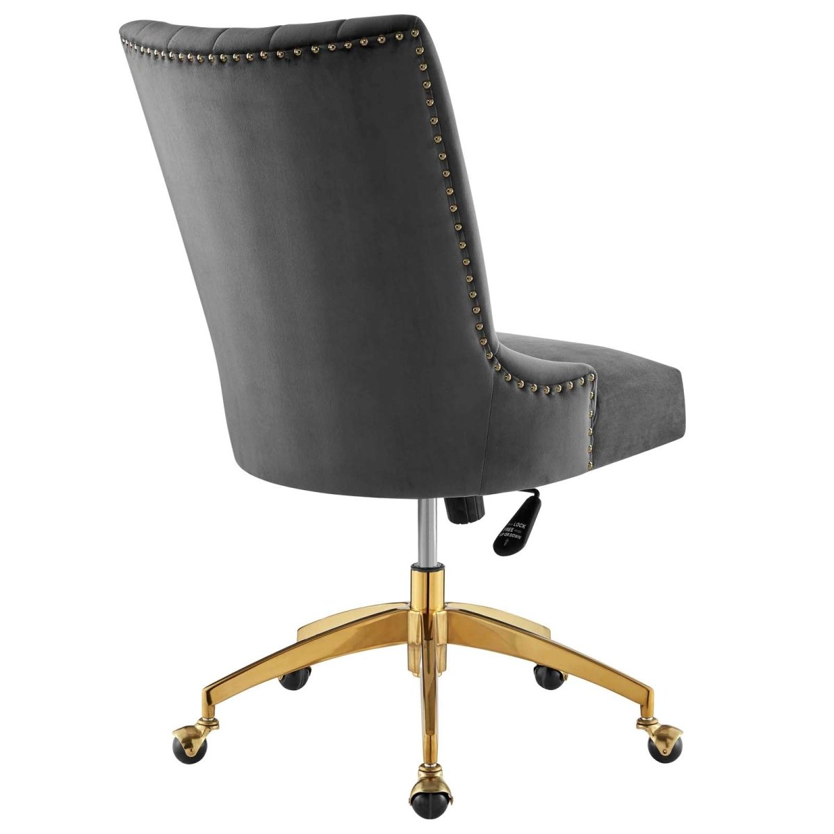 Empower Channel Tufted Performance Velvet Office Chair - BUILDMYPLACE