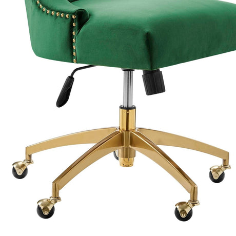 Empower Channel Tufted Performance Velvet Office Chair - BUILDMYPLACE