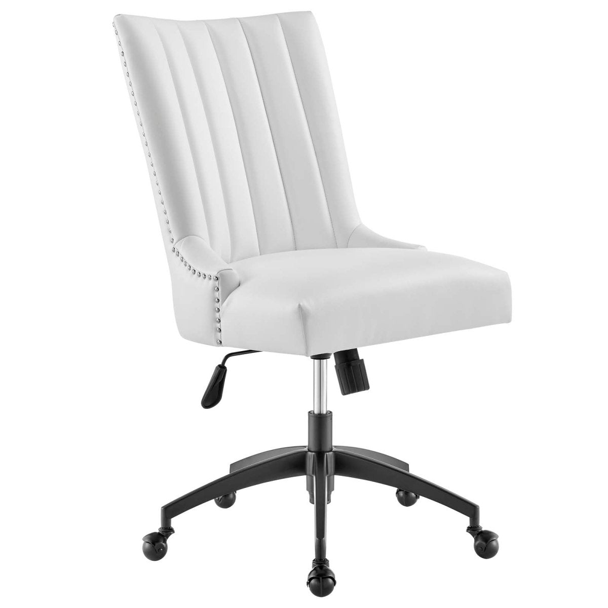 Empower Channel Tufted Vegan Leather Office Chair - BUILDMYPLACE