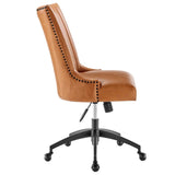 Empower Channel Tufted Vegan Leather Office Chair - BUILDMYPLACE