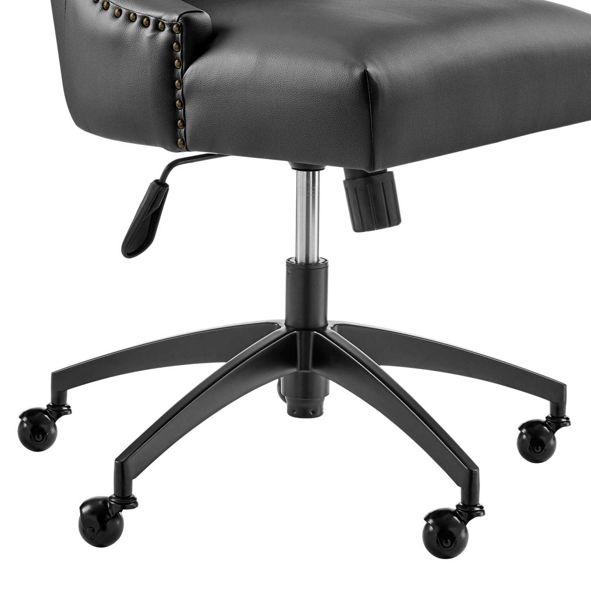 Empower Channel Tufted Vegan Leather Office Chair - BUILDMYPLACE