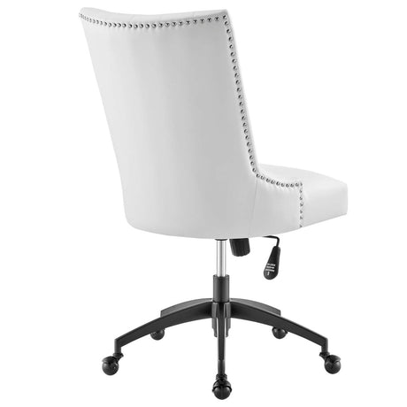 Empower Channel Tufted Vegan Leather Office Chair - BUILDMYPLACE