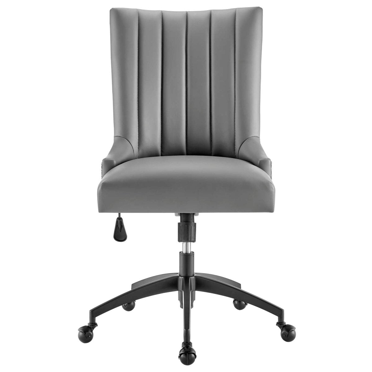 Empower Channel Tufted Vegan Leather Office Chair - BUILDMYPLACE