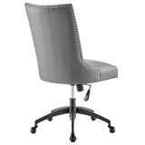 Empower Channel Tufted Vegan Leather Office Chair - BUILDMYPLACE