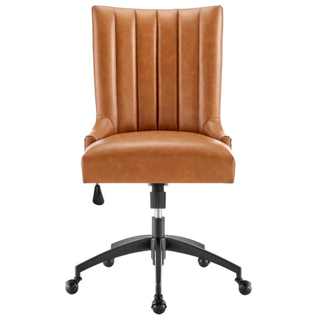 Empower Channel Tufted Vegan Leather Office Chair - BUILDMYPLACE