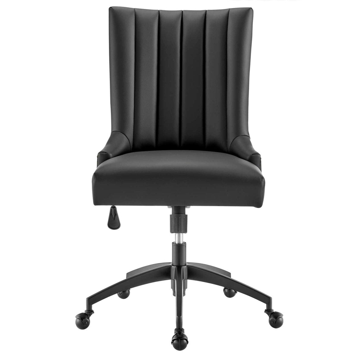 Empower Channel Tufted Vegan Leather Office Chair - BUILDMYPLACE