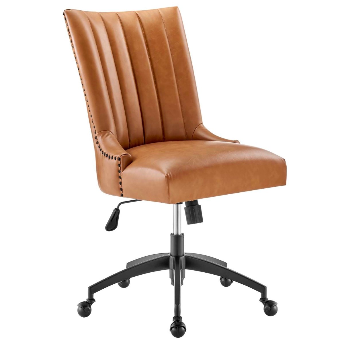 Empower Channel Tufted Vegan Leather Office Chair - BUILDMYPLACE