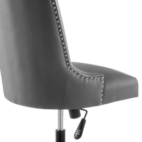 Empower Channel Tufted Vegan Leather Office Chair - BUILDMYPLACE