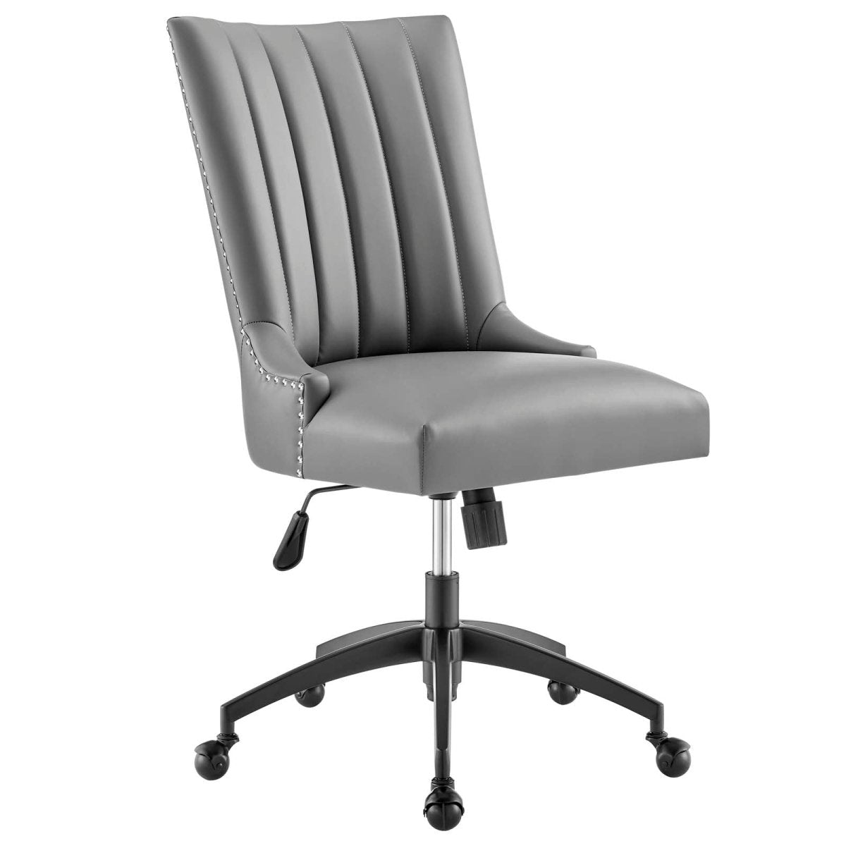 Empower Channel Tufted Vegan Leather Office Chair - BUILDMYPLACE