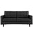 Empress Bonded Leather Loveseat - BUILDMYPLACE