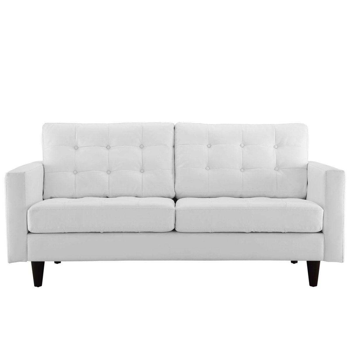 Empress Bonded Leather Loveseat - BUILDMYPLACE