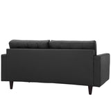 Empress Bonded Leather Loveseat - BUILDMYPLACE