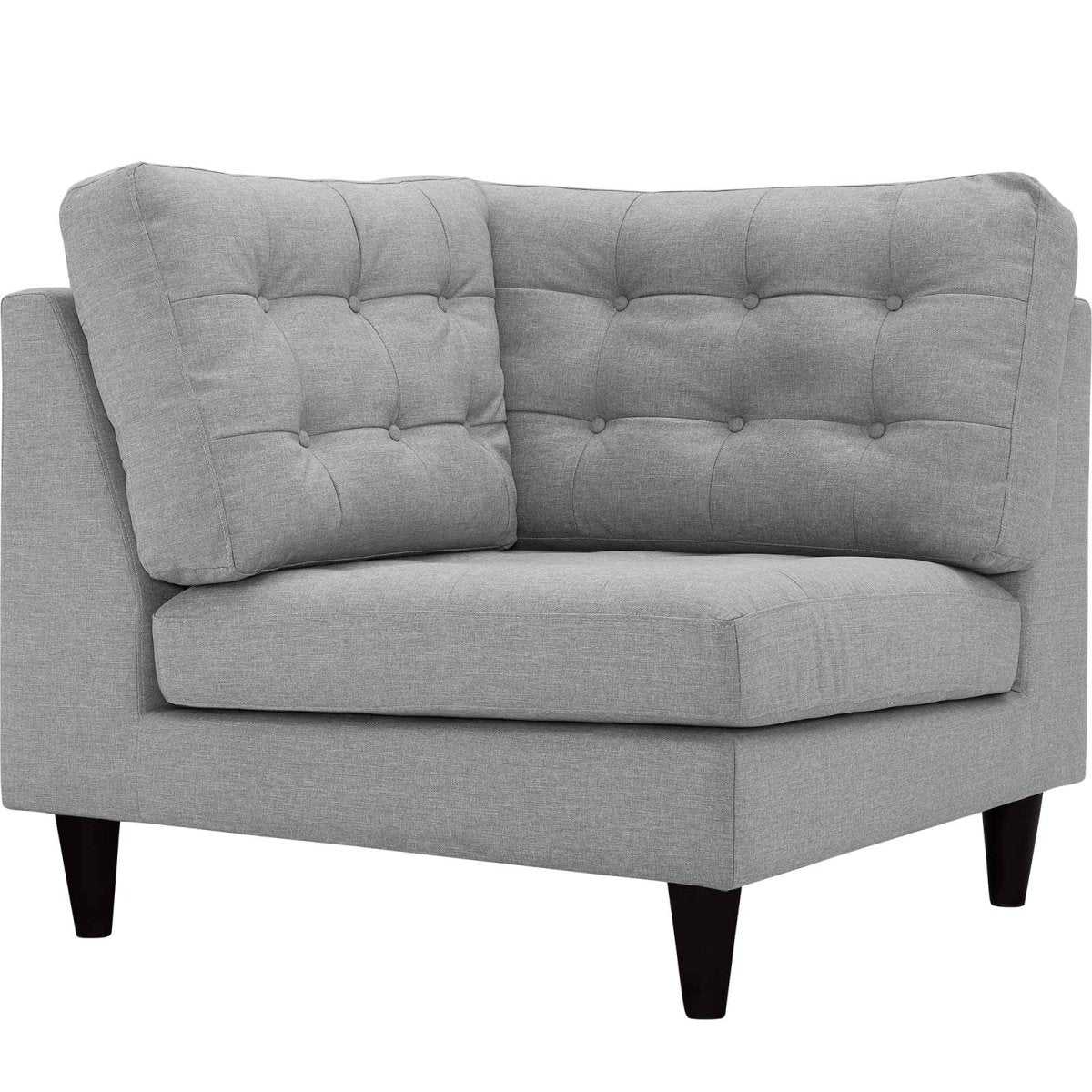 Empress Upholstered Fabric Corner Sofa - BUILDMYPLACE